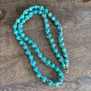 Vivi Love Long Turquoise Beaded Necklace